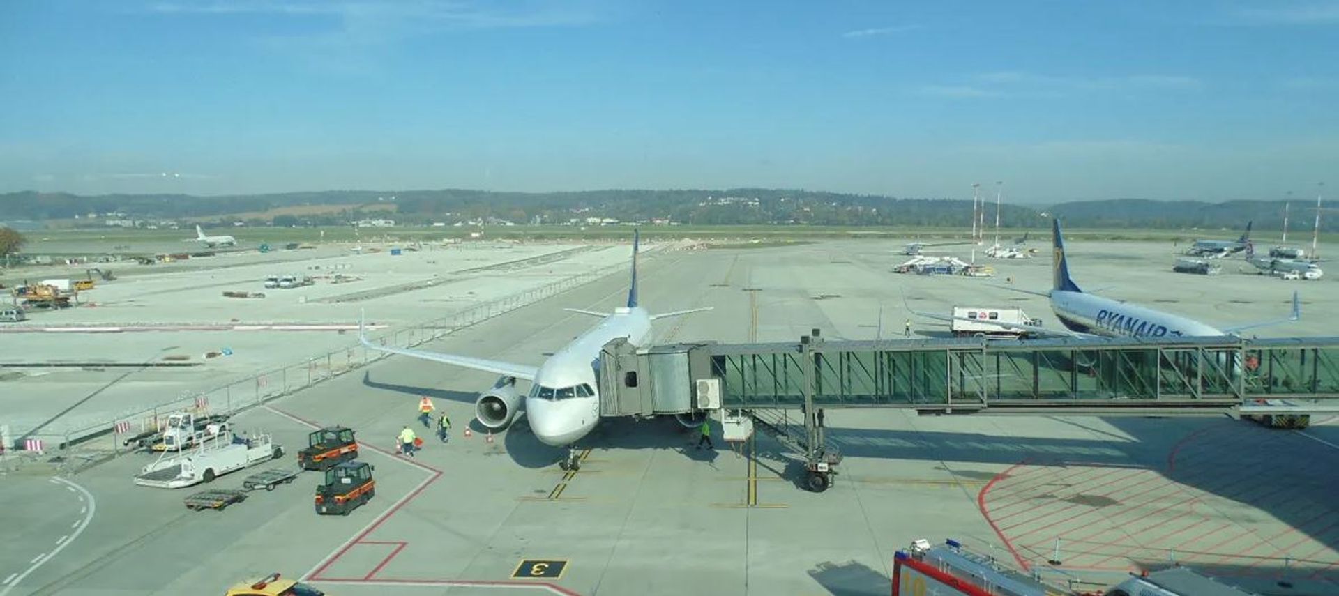 Kraków Airport dysponuje już pierwszym fragmentem nowej płyty postojowej