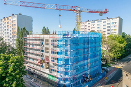 Nowe mieszkania miejskie przy Młynarskiej w Łodzi. Widać już układy pomieszczeń [ZDJĘCIA]