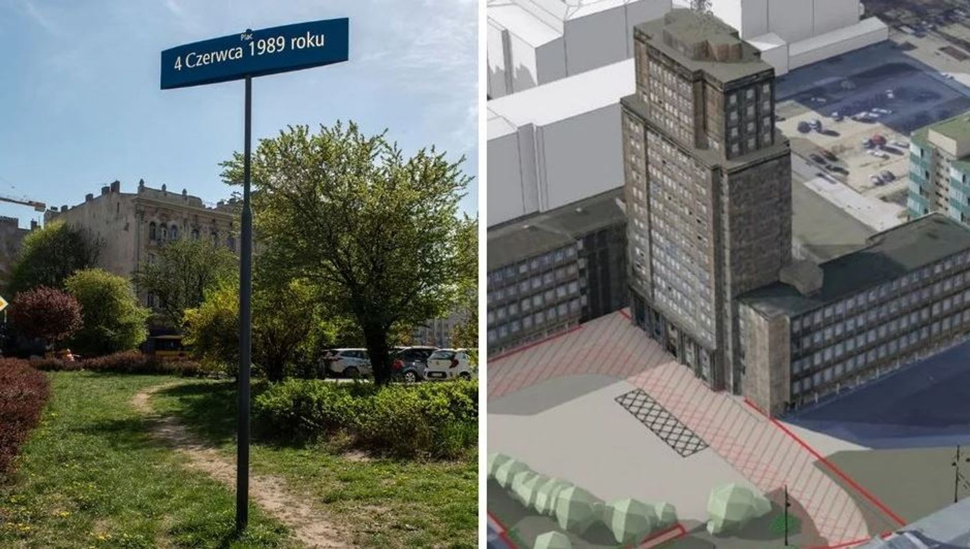 Zaprojektuj plac 4 czerwca 1989 r. w Łodzi. Okolica "wieżowca TVP" w Twoich rękach!